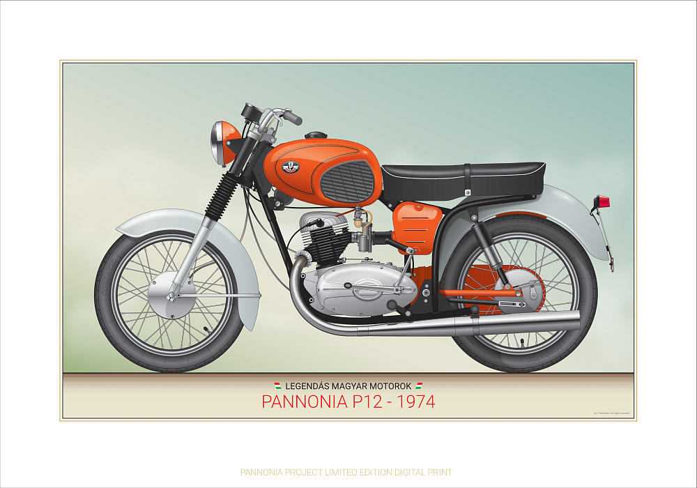 Pannonia P12 narancs 1974